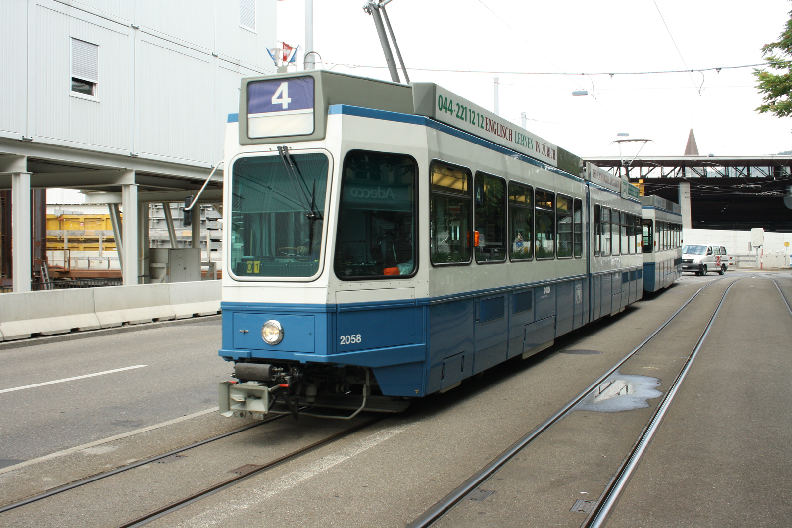 Zürich tram linie 4 Bellevue