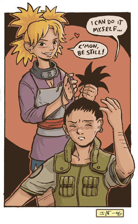 Temari and Shikamaru by jjnaas