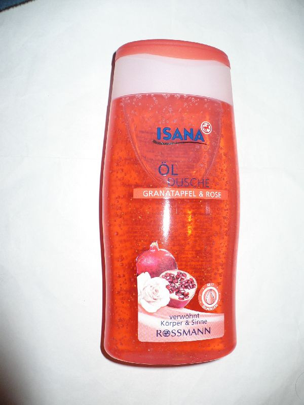 Tusfürdő Rossmann Isana Öl-dusche gránátalma és rózsa P1070969