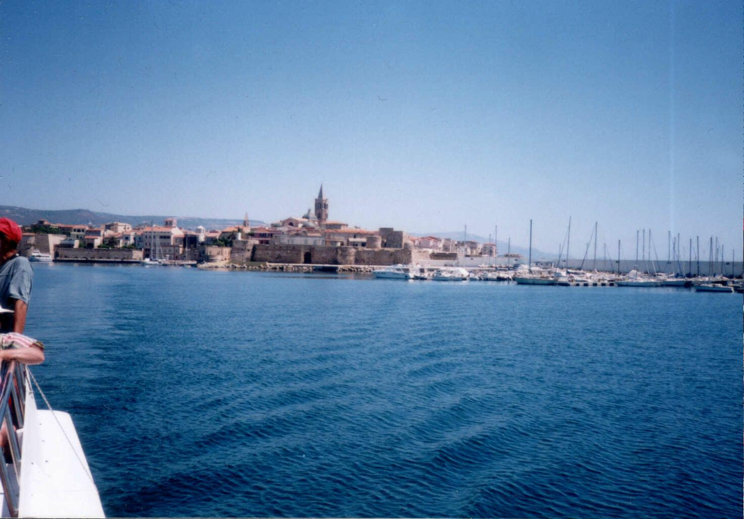 Alghero a kikötőből