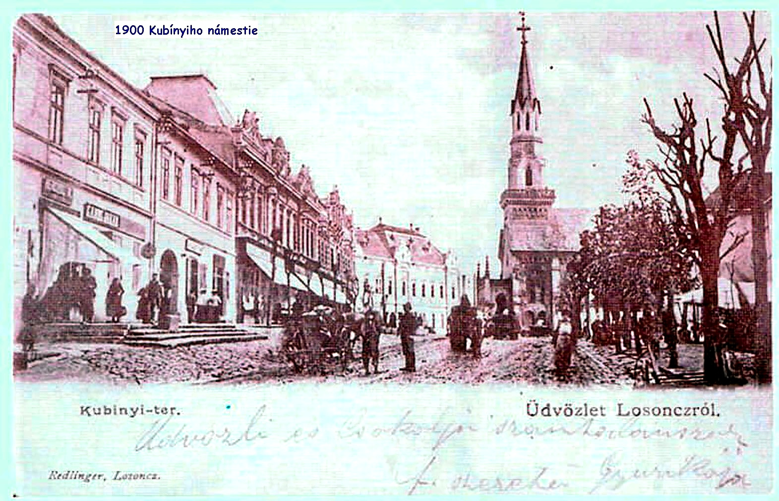 1900 - Kubínyiho námestie z pohľadu od Reduty