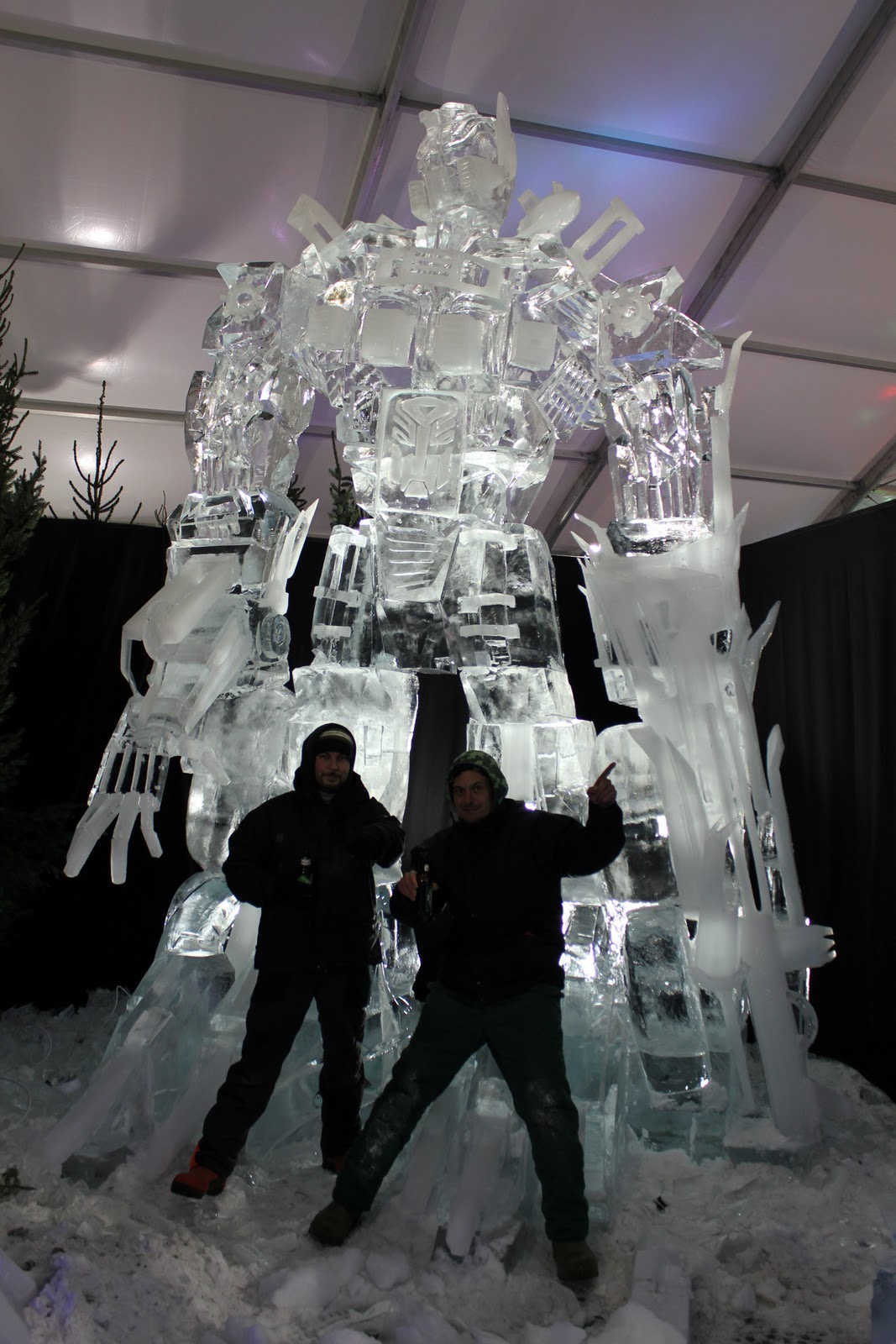 transformers ice sculpture 05