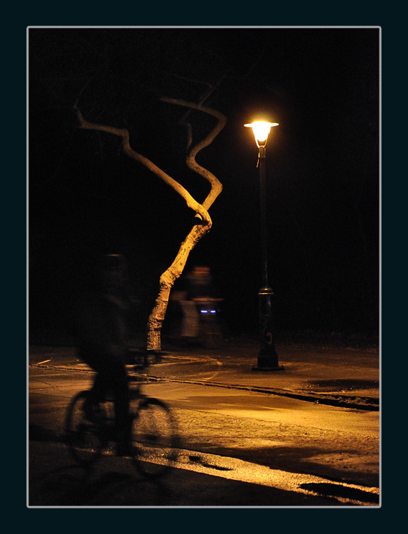 Kerékpárverseny az éjszakában
