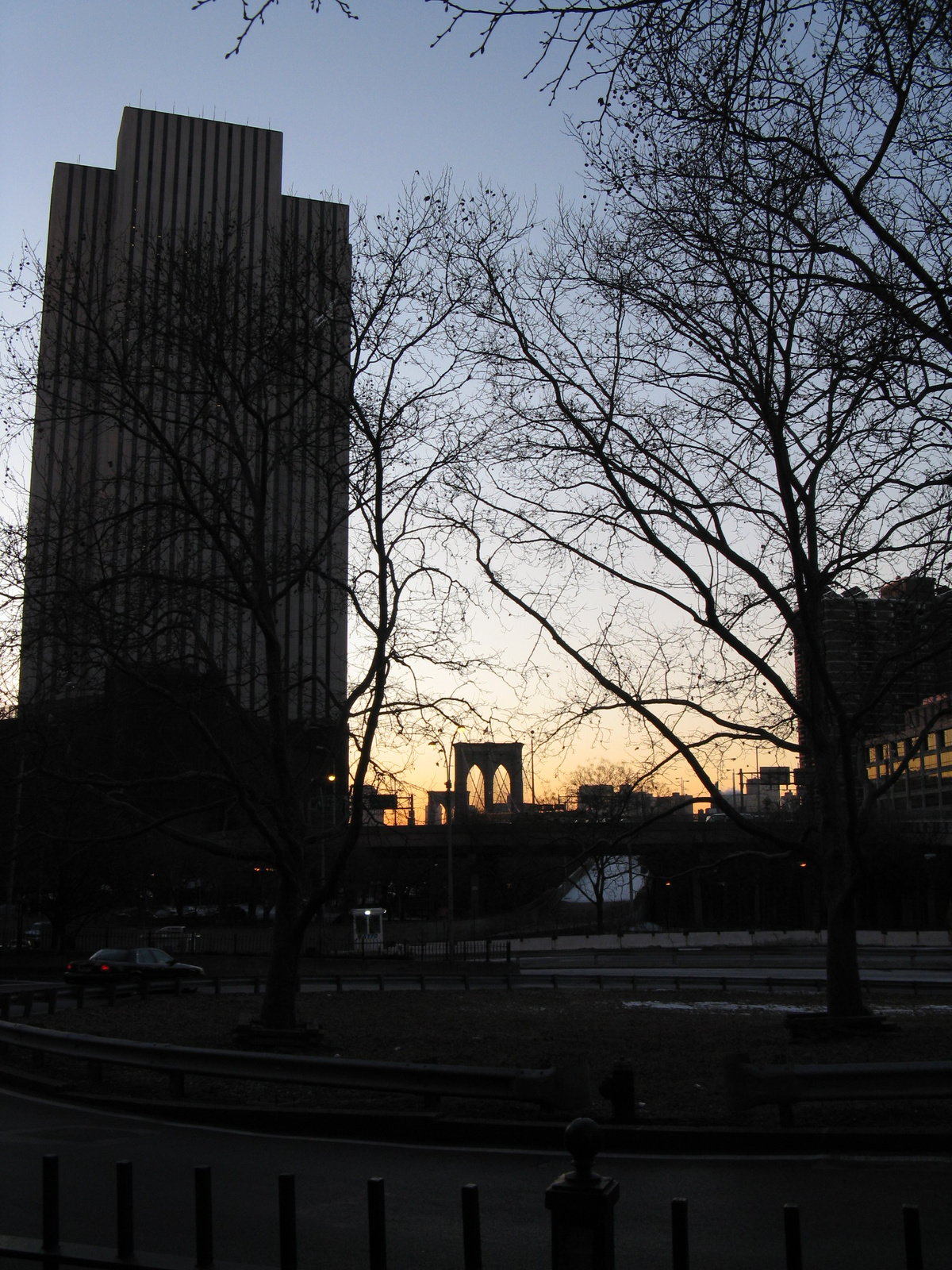 Brookly Bridge at the distance