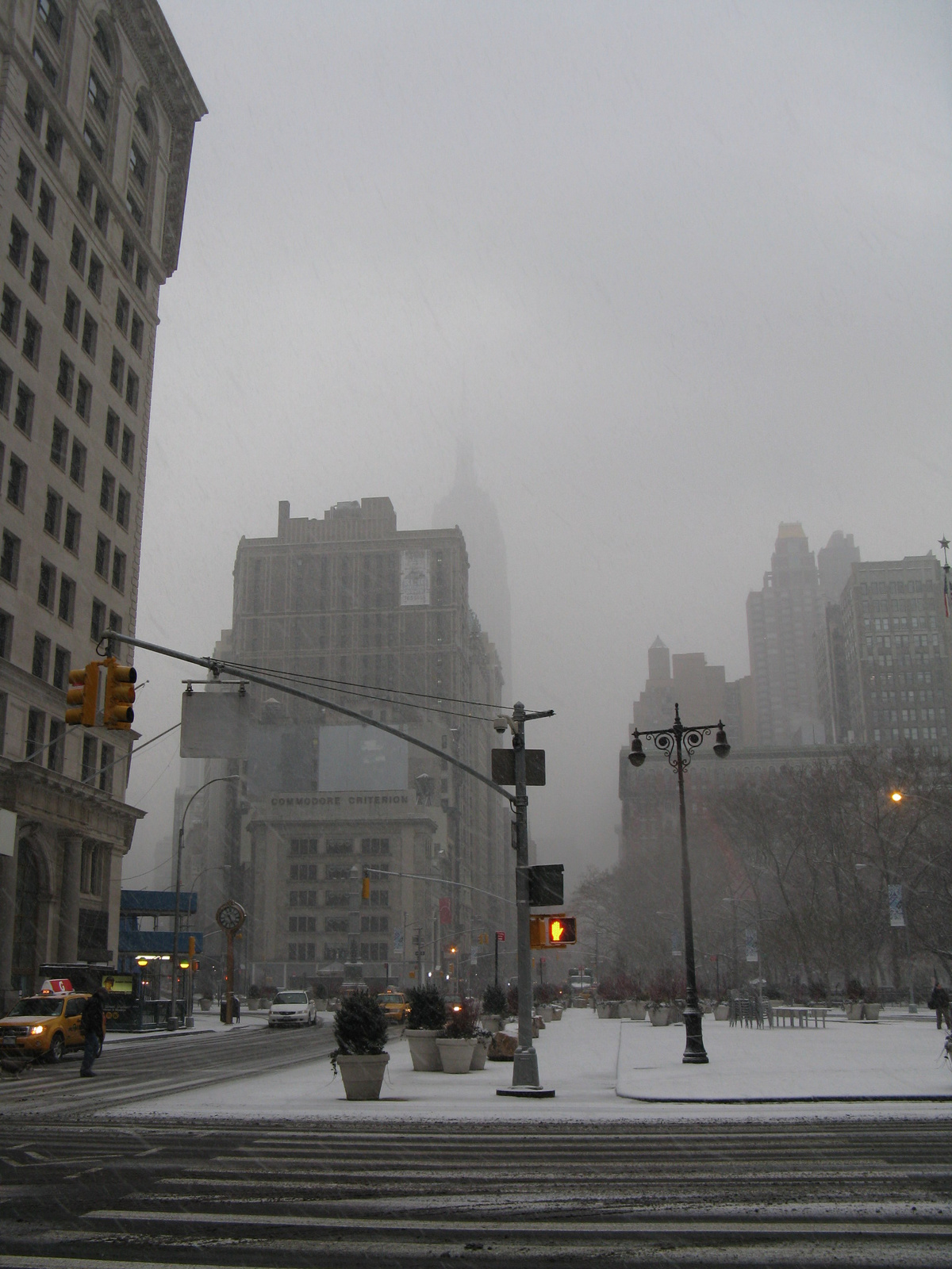 Empire State Building in the mist