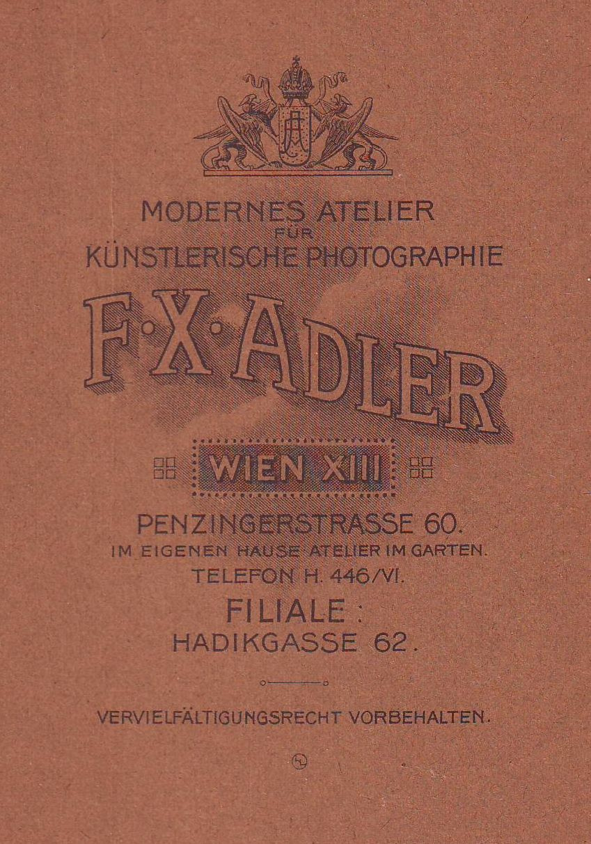 F. X. Adler, Wien XIII.