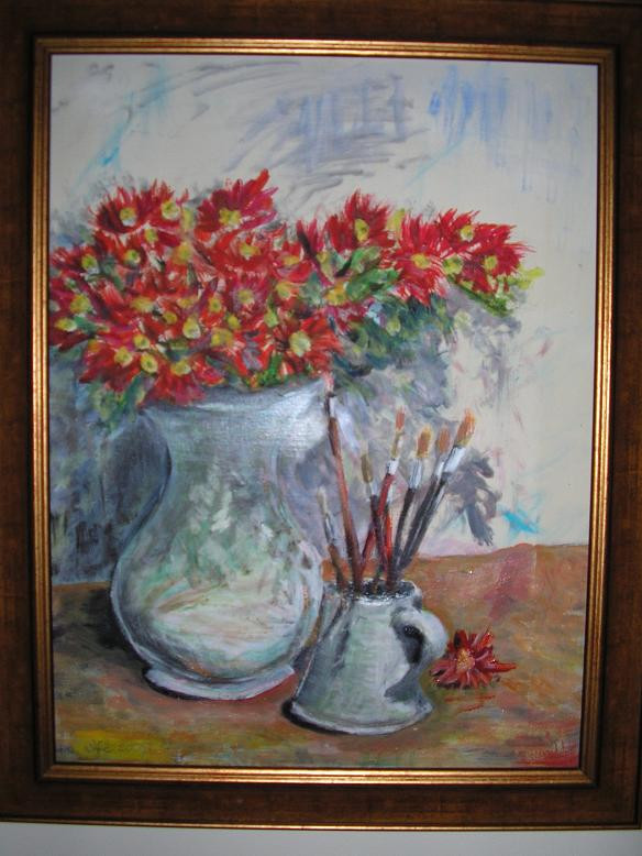 Csendélet 4   Still life4 60x46 olaj,vászon 18.800