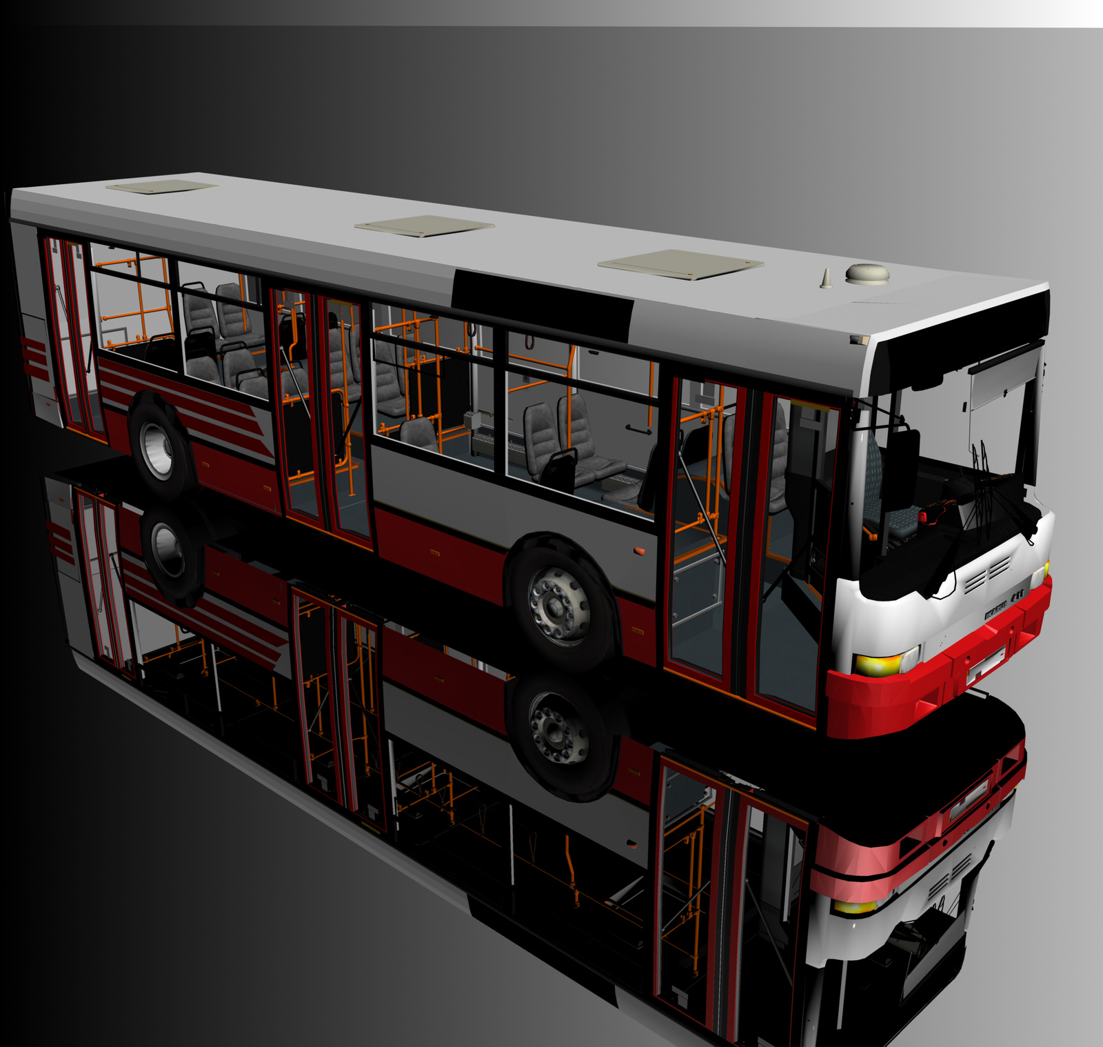 Ikarus 411.02 FHK-261 Rendered