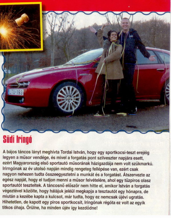 Südi Iringó és Tordai István - Sorry! Magazin (Alfa Romeo 159)
