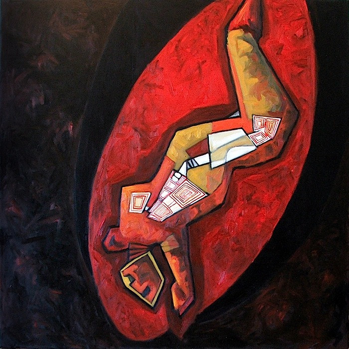 78 MADONNA 15, olaj,vászon, 100x100cm, 2007