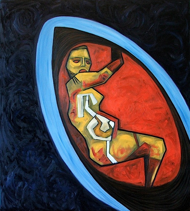 80 HAJÓ, olaj,vászon, 100x90cm, 2007