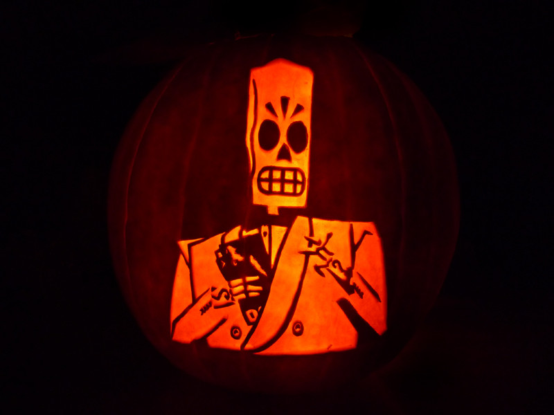 Manny Calavera Pumpkin