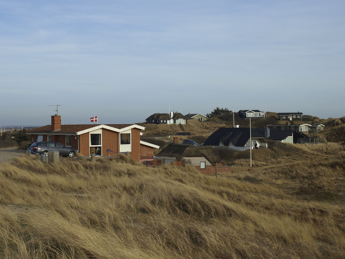 Tipikus dán tengerparti lakóhely