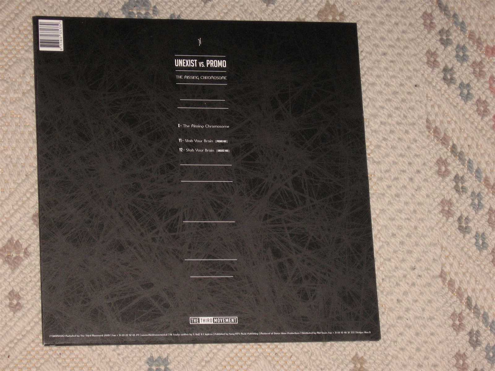 (T3RDM076) Unexist vs Promo - The Missing Chromosome (back)