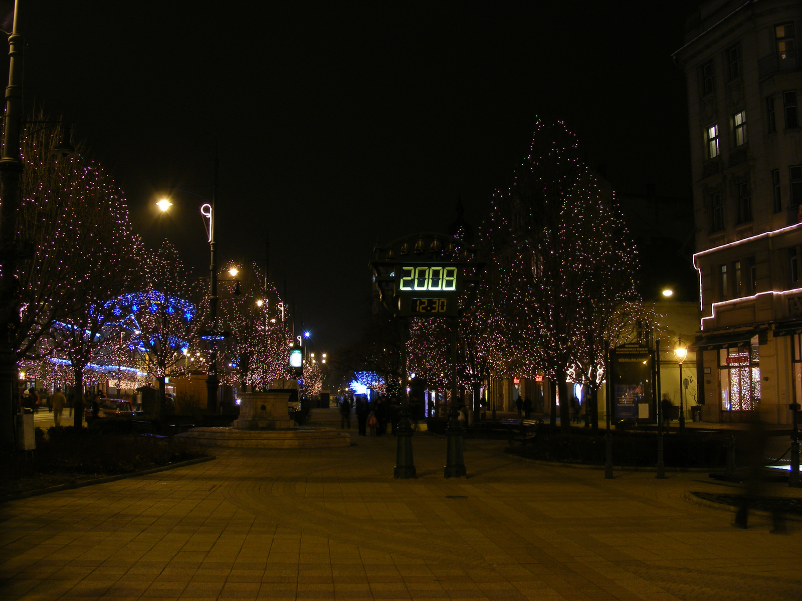 Debrecen Belváros - Ünnepi fények