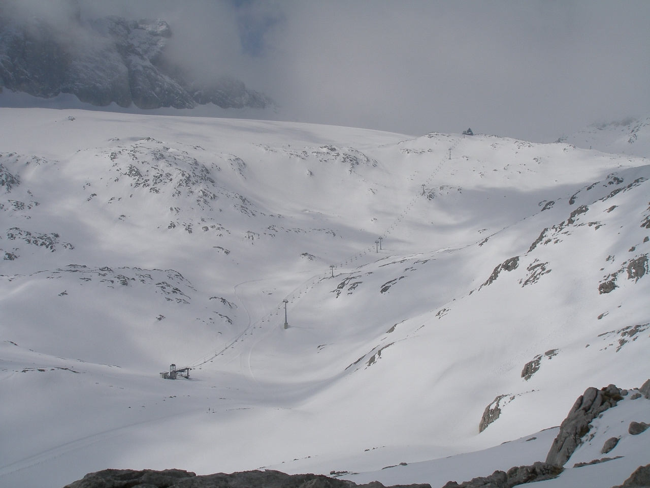 Sípálya a Schladminger Gletscher-en.