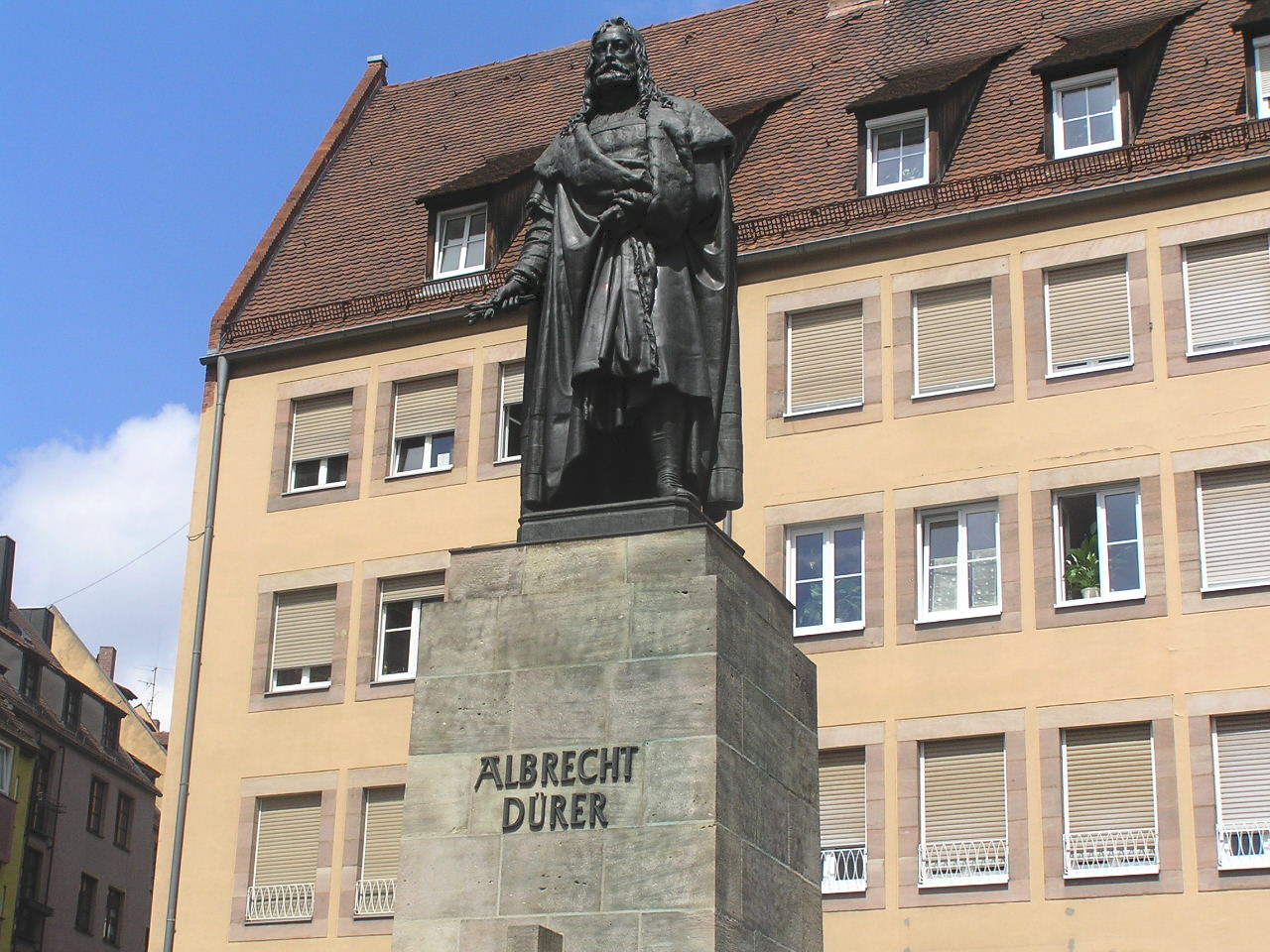 708 Nürnberg Dürer szobor