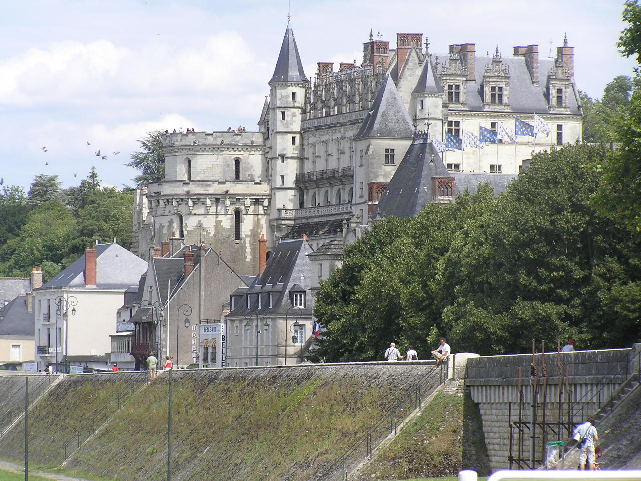 0534 Amboise kastély a folyó felől