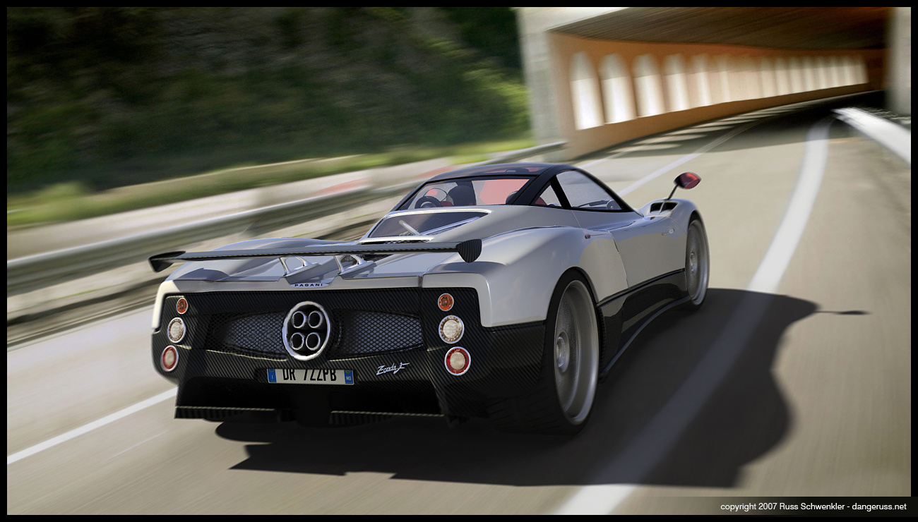 Pagani Zonda   In Motion by dangeruss