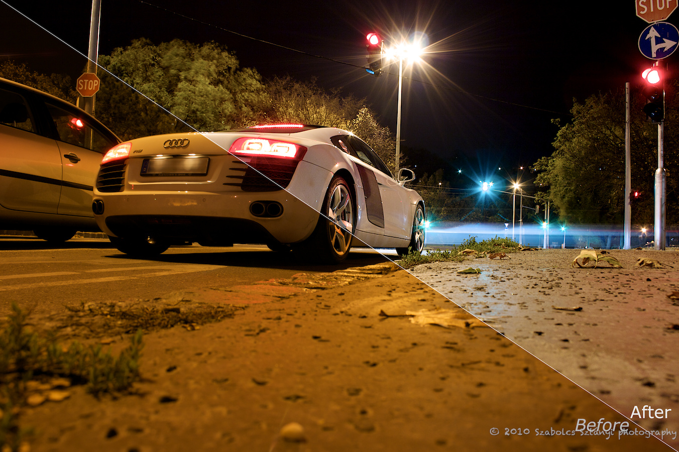 Audi R8 post processing