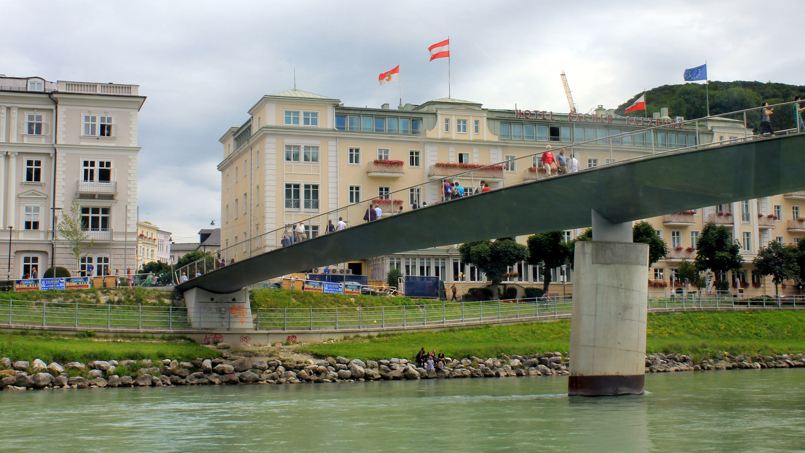 Salzburg, gyalogosok hídja