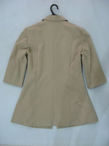 90716A-16 DNG BEIGE COTTON&POLYESTER DUSTCOAT SIZE 2 4 6(BACK) P