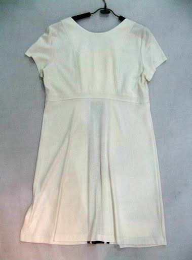 90802C-13 GUCCI WHITE COTTON JERSEY DRESS SIZE 2 4 6(BACK) PRICE