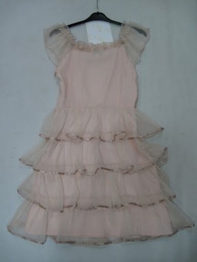 90714B-19 CHANEL LIGHT PINK SILK DRESS SIZE 2 4 6(BACK) PRICE US