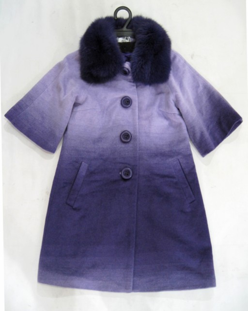 90920B-34B CHANEL PURPLE WOOL COTTON JACKET SIZE 2 4 6 PRICE USD