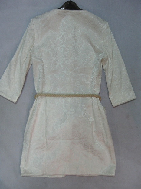 90923A-23 CHANEL WHITE POLYESTER DRESS SIZE 2 4 6(BACK) PRICE US