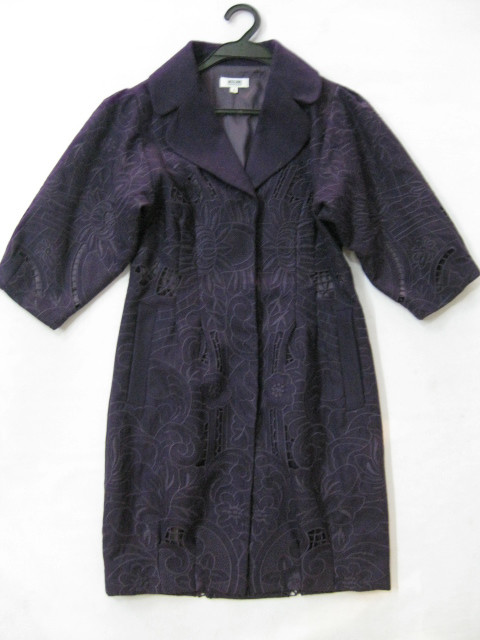 90920A-40 MOSCHINO PURPLE WOOL JACKET SIZE 2 4 6 PRICE USD 57