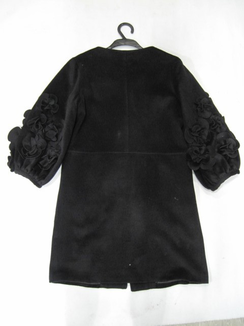 90922B-45 MOSCHINO BLACK WOOL JACKET SIZE 2 4 6(BACK) PRICE USD5