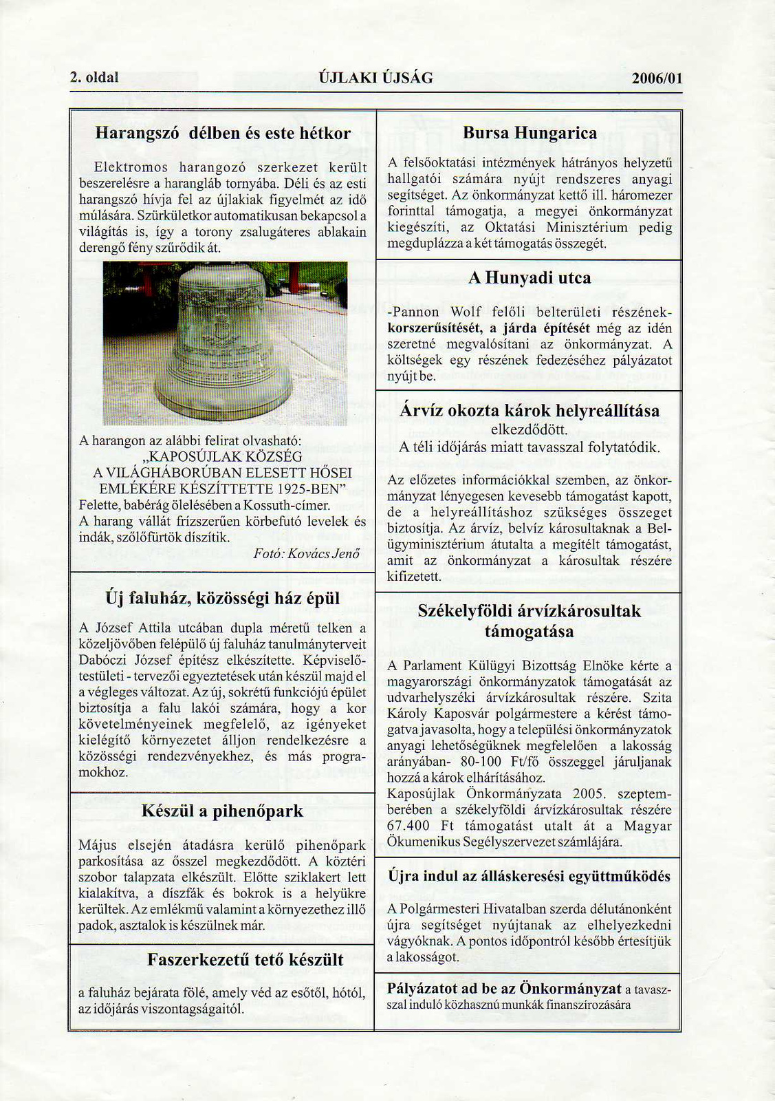 Újlaki Újság 2006 január002