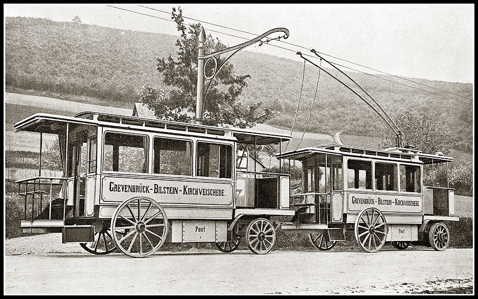 Német Grevenbrücki troli-kocsi (15-18 km/h, 1904)