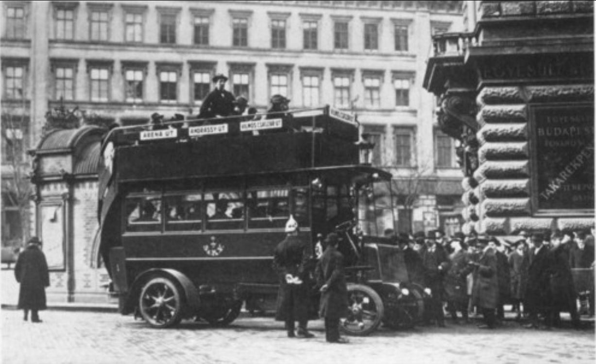 Ganz-Büssing busz Budapest 1915