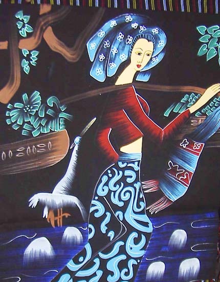 Chinese-Hmong-Folk-Handicraft-Batik-Painting-SWP-2101-