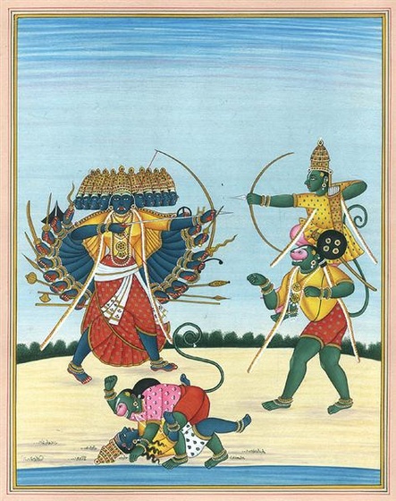 shri rama slaying ravana hi98 (Medium)