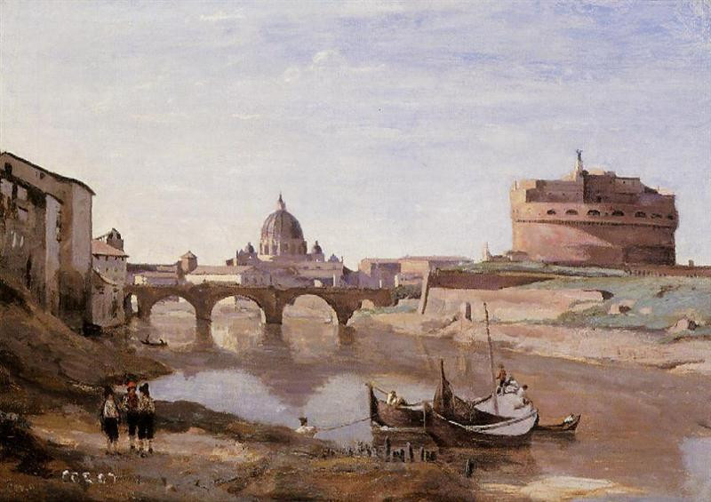 Corot Rome Castle Sant-Angelo (Medium)