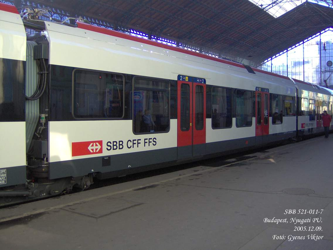 SBB521-011-7 'D' kocsiegység 1