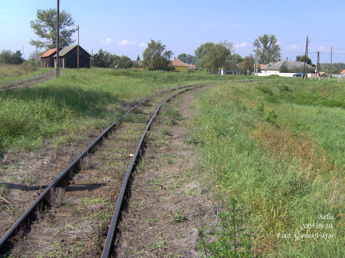 Nyíregyházi kisvasút-Balsai Tisza-partra vezető vágány1