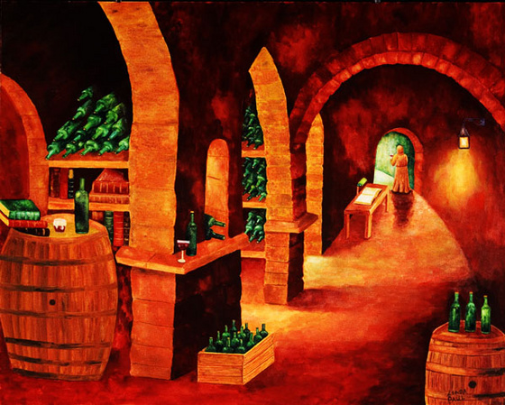 The wine cellar (Linda Paul)