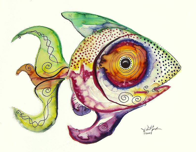 Study for acid fish 110 (J. Vincent Scarpace)